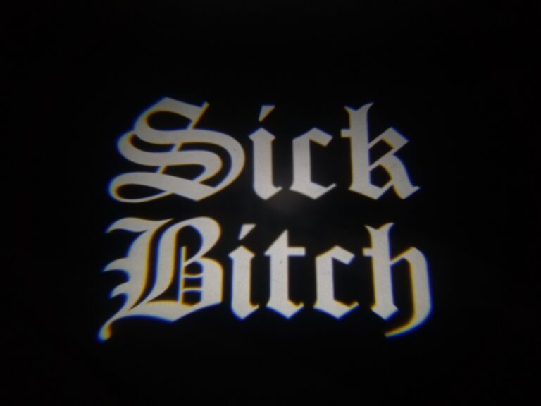 Custom LED GOBO Light - Sick Bitch
