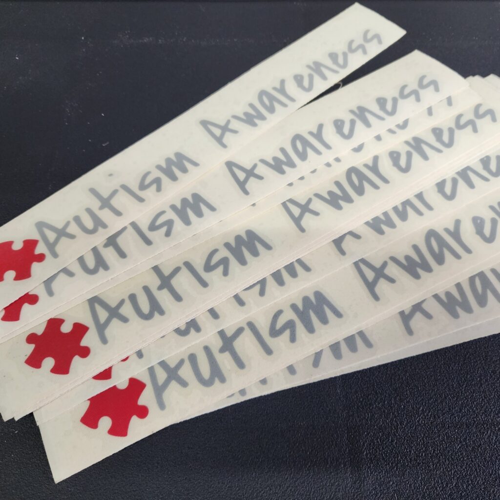 Our Hope Autism Awareness Puzzle Piece Vinyl Decal - 10"