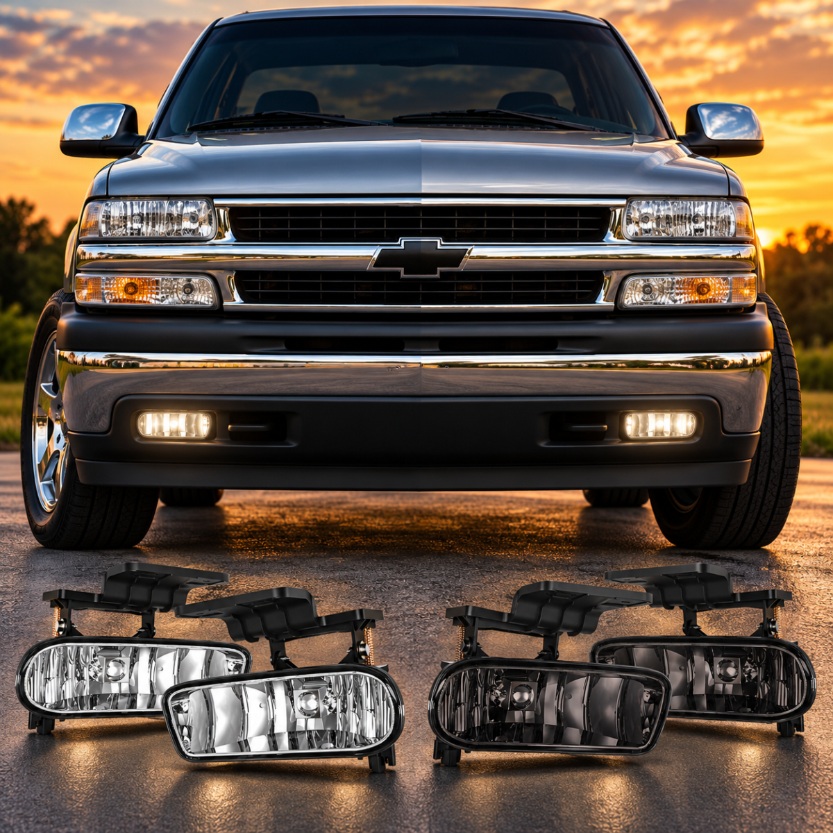 Lumenz Classic Series Fog Light Assembly - 1999-2006 Chevrolet