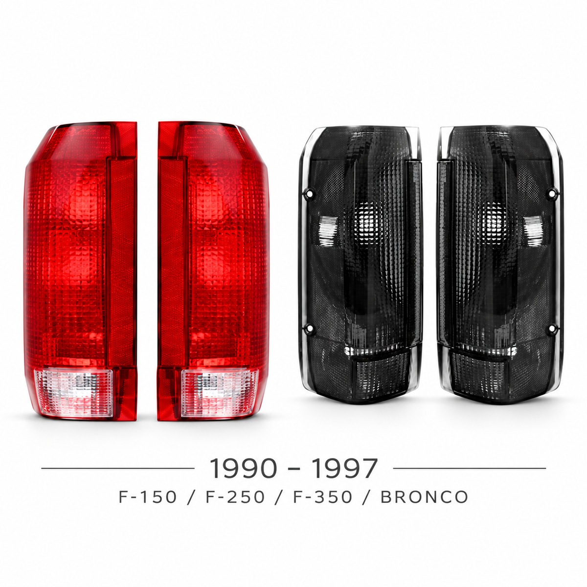 Lumenz Classic Series Taillights - Ford F-150 F-250 F-350 Bronco (1992 - 1997)