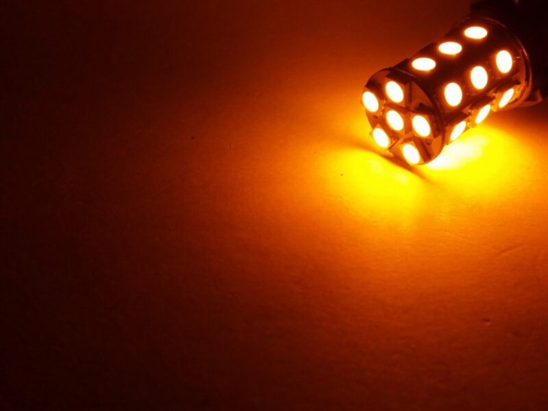 7443: Lumenz 5050 Series 27-LED Bulb - Amber