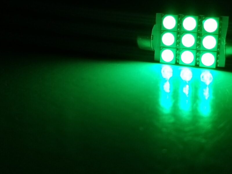 41mm: Lumenz 5050 Series 9-LED Bulb - Green