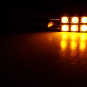44mm: Lumenz 5050 Series 8-LED Rigid Loop Bulb - Amber