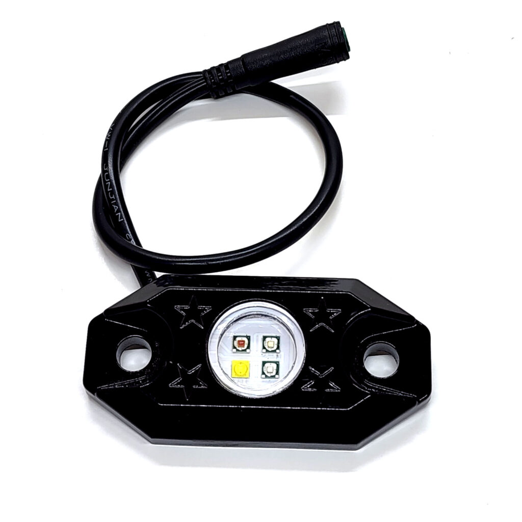 Lumenz PodLitez QuadBeam ChromaShift+ RGBW 4-LED Rock Light (Single)