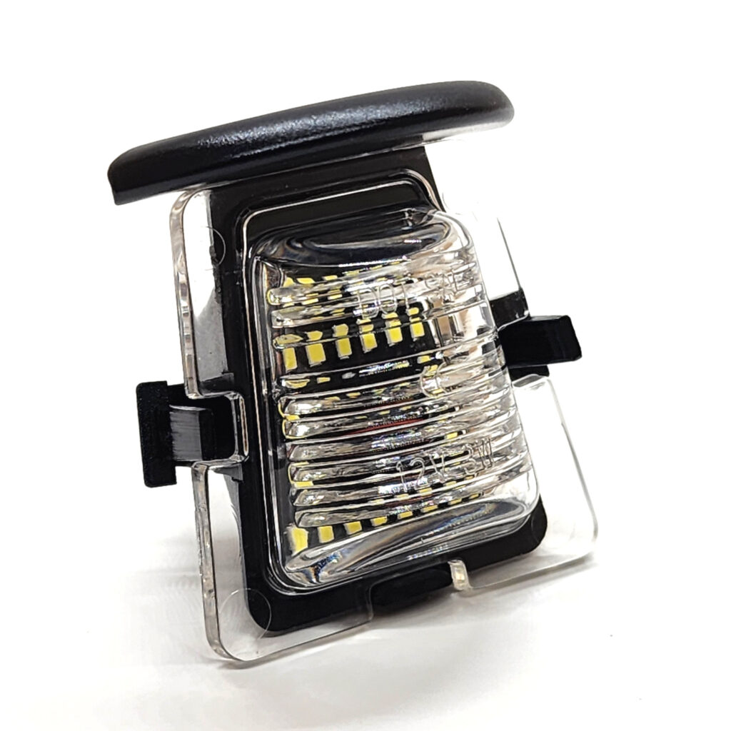 Lumenz Full LED License Plate Lights - Clear Lens - Jeep Wrangler JK (2007-2018)