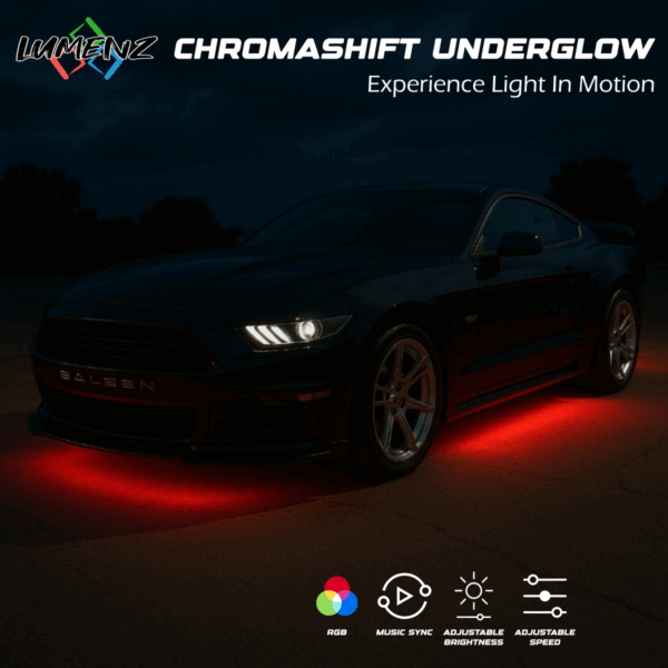 Lumenz ChromaShift Underglow LED Kit – Wireless & Music Sync