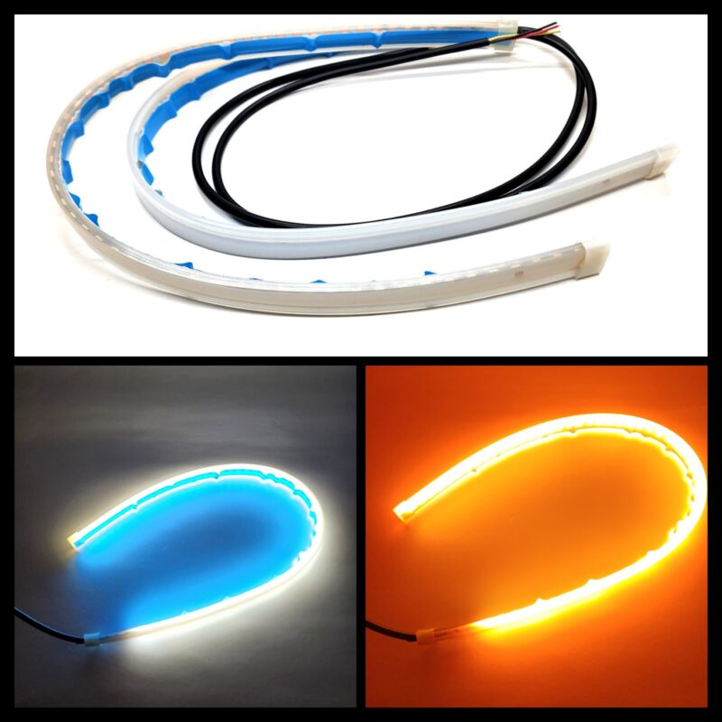Accentz Dynamic DRL + Sequential Switchback Headlight LED Strip 12-in