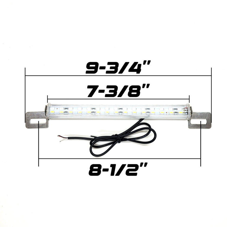 10-in Auxiliary Light Bar 30-LED Dual Color White & Red