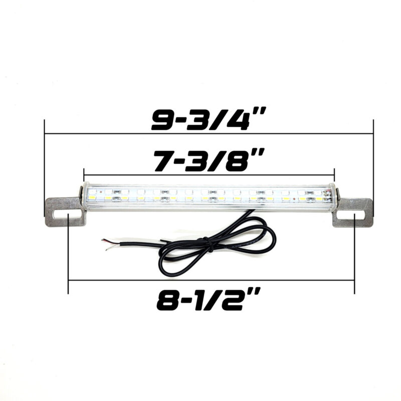 10-in Auxiliary Light Bar 30-LED Dual Color White & Red