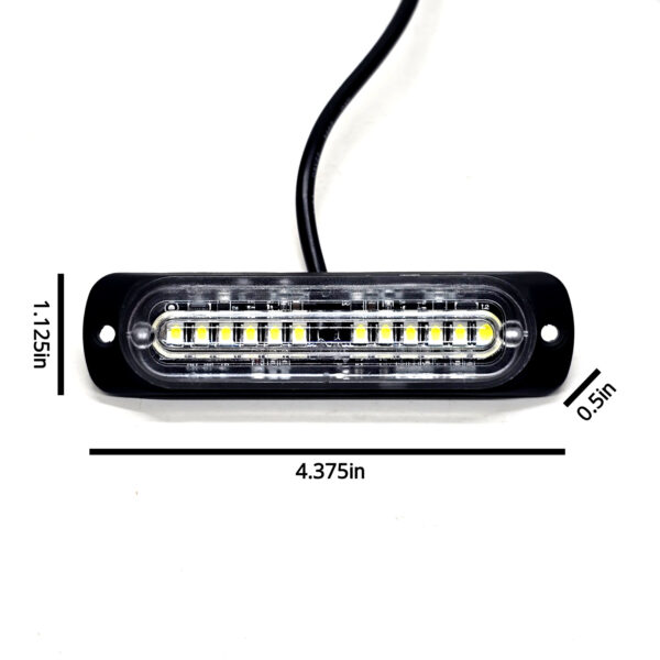 Lumenz SlimLine Series 12-LED Linear Strobe Warning Light