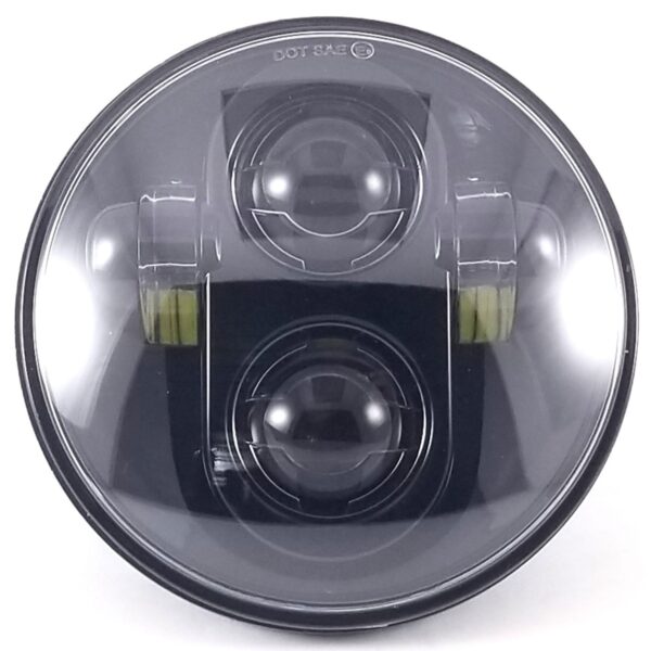 Konceptz SV5 Switchback Bi-LED 5.75" Round Headlight Pair - Black Housing
