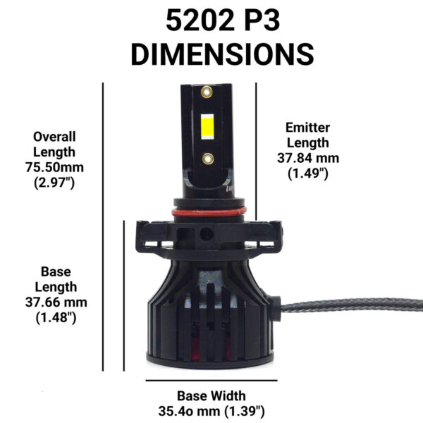 5202: Lumenz P3 LED 60W 12000LM 6000K