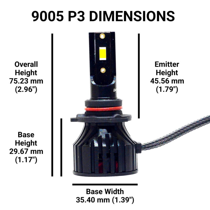 9005: Lumenz P3 LED 60W 12000LM 6000K