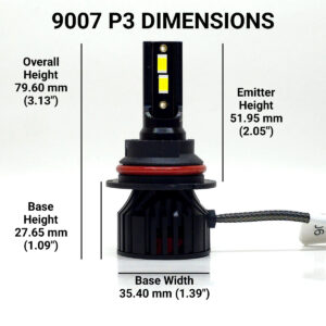 9007: Lumenz P3 LED 60W 12000LM 6000K