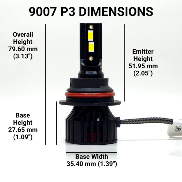 9007: Lumenz P3 LED 60W 12000LM 6000K