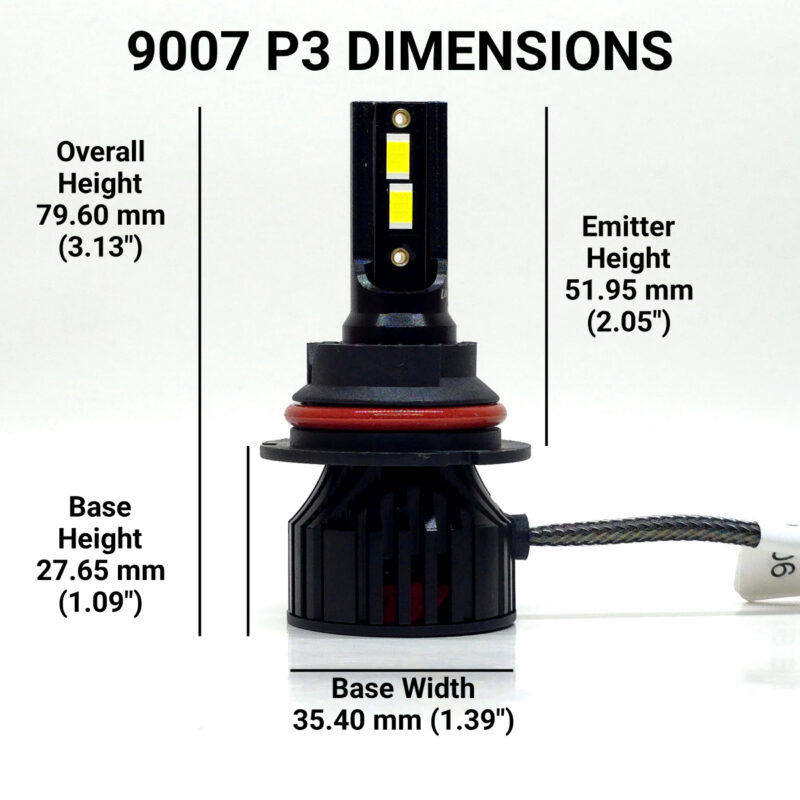 9007: Lumenz P3 LED 60W 12000LM 6000K