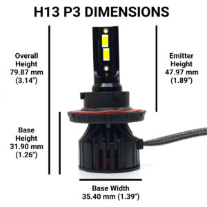 H13: Lumenz P3 LED 60W 12000LM 6000K
