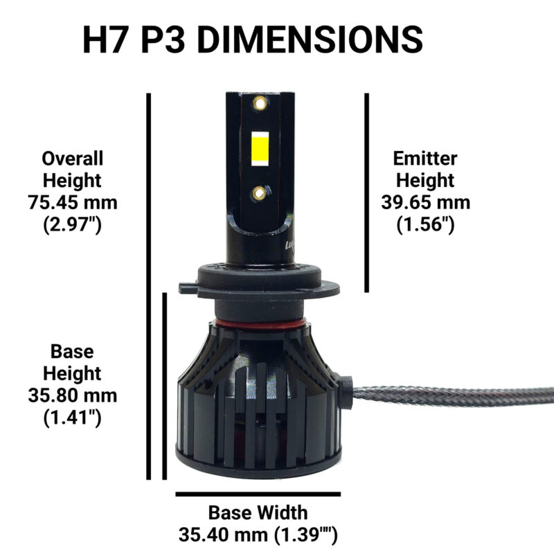 H7: Lumenz P3 LED 60W 12000LM 6000K