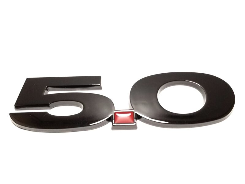 5.0 Fender Emblem, 5-1/2" ABS, 2011-2014 Mustang GT