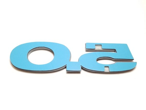 5.0 Fender Emblem, 5-1/2" ABS, 2011-2014 Mustang GT