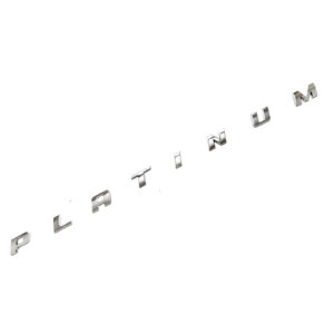 PLATINUM Lettering Emblem - Bed Side - Ford F-150 F-250 F-350 (2007-2025) - Chrome