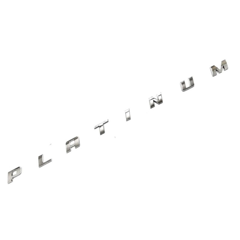 PLATINUM Lettering Emblem - Bed Side - Ford F-150 F-250 F-350 (2007-2025) - Chrome