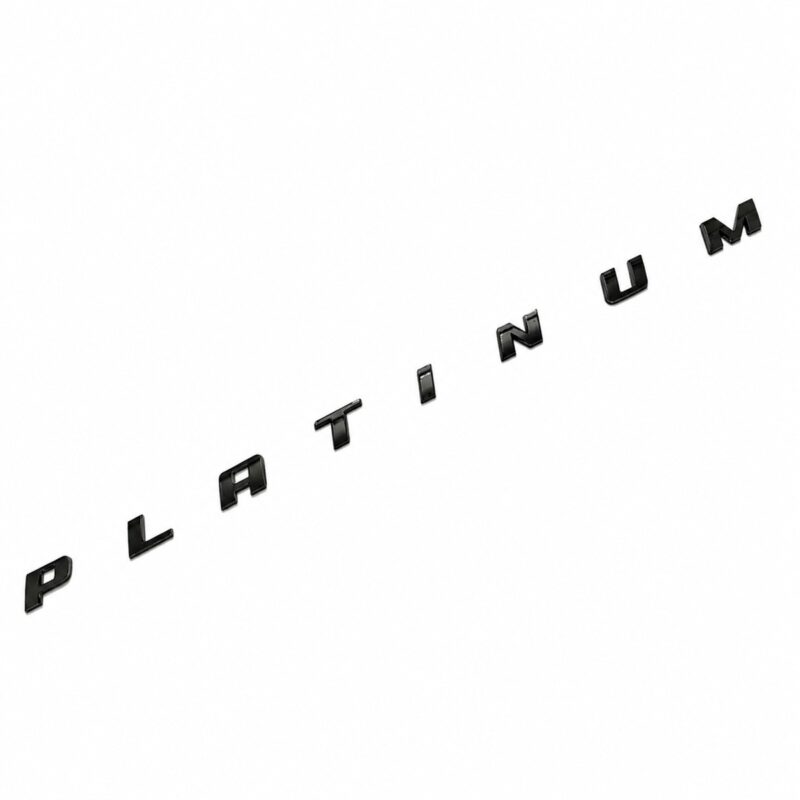 PLATINUM Lettering Emblem - Bed Side - Ford F-150 F-250 F-350 (2007-2025) - Gloss Black
