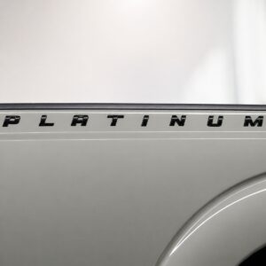 PLATINUM Lettering Emblem - Bed Side - Ford F-150 F-250 F-350 (2007-2025) - Gloss Black