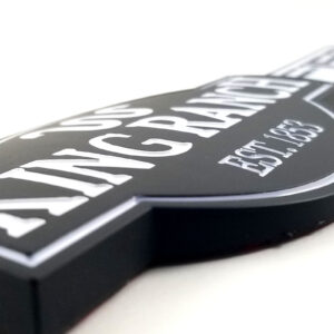 1999-06 F-150 King Ranch Fender Emblem - Matte Black/White
