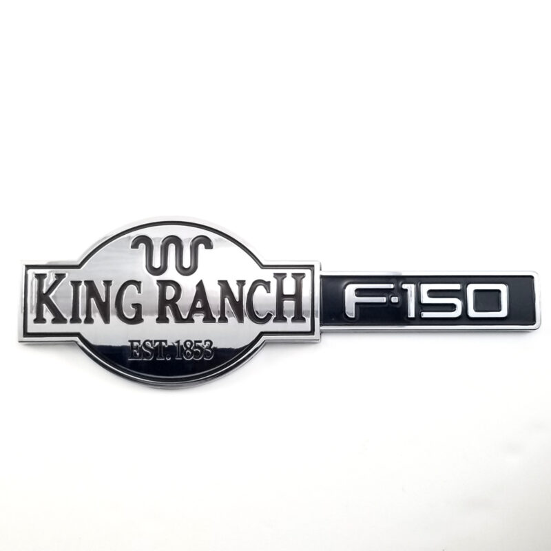 1999-06 F-150 King Ranch Fender Emblem - Chrome/Maroon