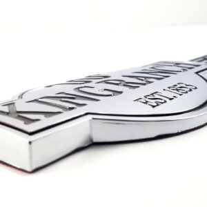 1999-06 F-150 King Ranch Fender Emblem - Chrome/Maroon