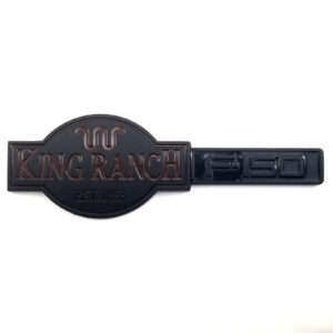 1999-06 F-150 King Ranch Fender Emblem - Matte Black/Maroon