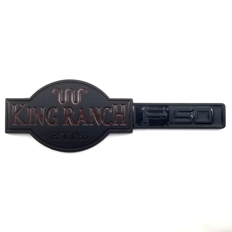 1999-06 F-150 King Ranch Fender Emblem - Matte Black/Maroon