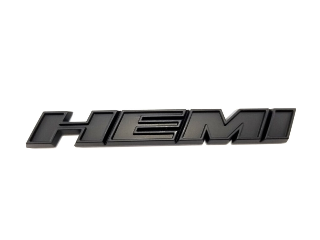 Hemi Fender Emblem - Diecast Metal - Dodge Charger/Challenger/Durango/RAM (2003-2025) - Matte Black