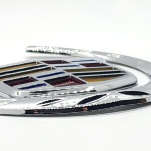 Cadillac Wreath & Crest Emblem 6 in ABS, Chrome