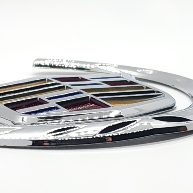 Cadillac Wreath & Crest Emblem 6 in ABS, Chrome