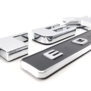 Texas Edition Door/Tailgate Emblem 9-1/2in ABS - Chrome/Black