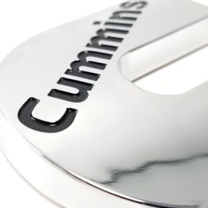 2003-24 RAM Cummins Turbo Diesel Fender Emblem - Chrome/Red
