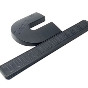 2003-24 RAM Cummins Turbo Diesel Fender Emblem - Matte Black