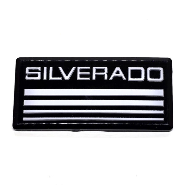 Silverado Emblem - Pillar - 2-7/8" Acrylic - Chevrolet Silverado (1988-1998) - White