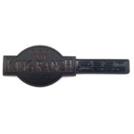 1999-06 F-350 Lariat King Ranch Fender Emblem - Matte Black/Maroon
