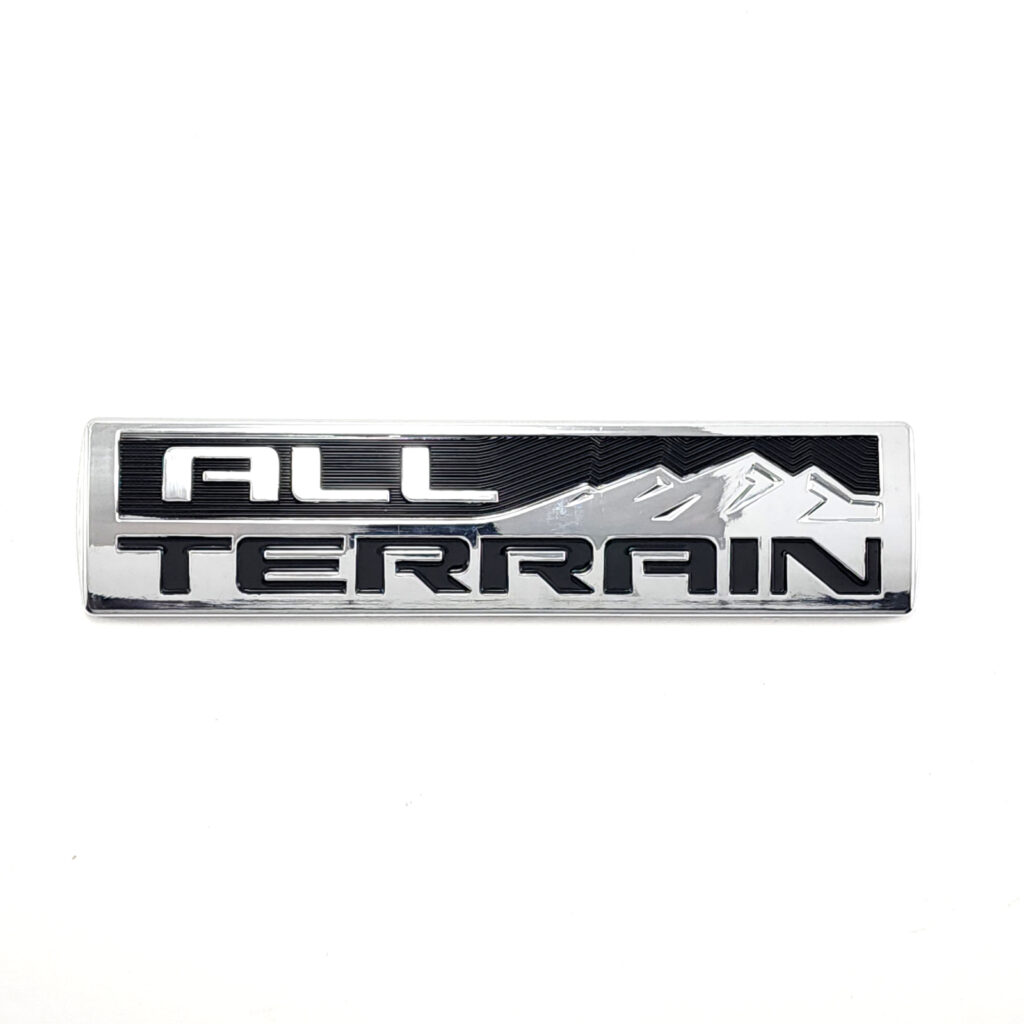 All Terrain Emblem - Door or Tailgate - GMC Sierra/Canyon (2014-2018) - Chrome/Black