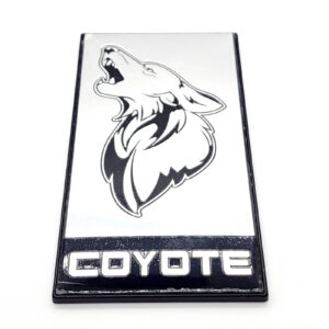 2015-24 Mustang Coyote Howler Decklid Emblem - Chrome