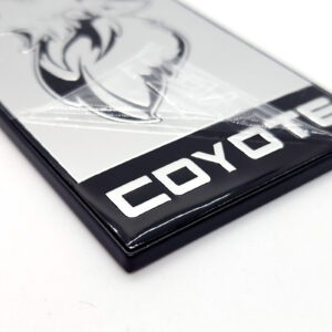 2015-24 Mustang Coyote Howler Decklid Emblem - Chrome