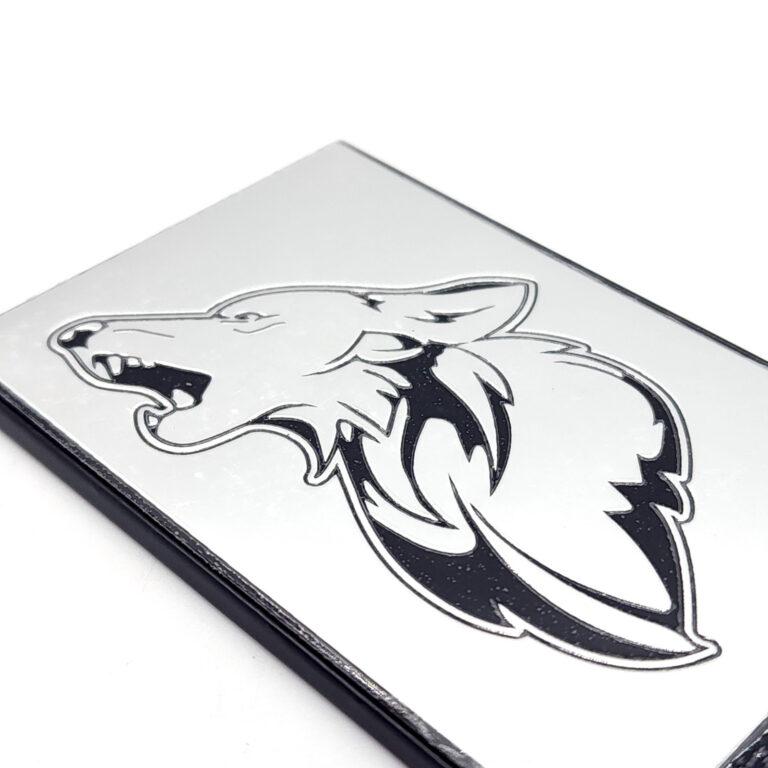 2015-24 Mustang Coyote Howler Decklid Emblem - Chrome