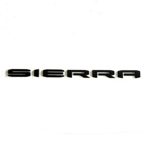 2018-24 GMC Sierra Nameplate Emblem, Matte Black