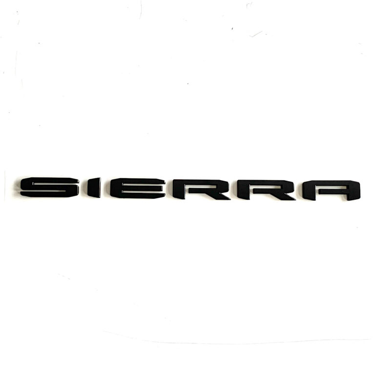 2018-24 GMC Sierra Nameplate Emblem, Matte Black