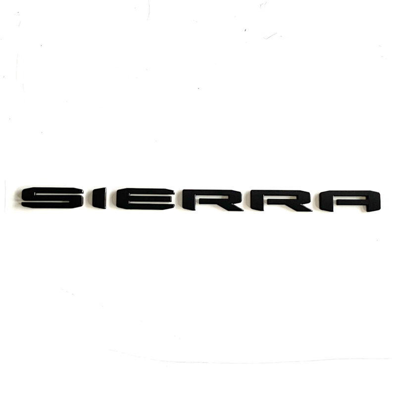 2018-24 GMC Sierra Nameplate Emblem, Matte Black