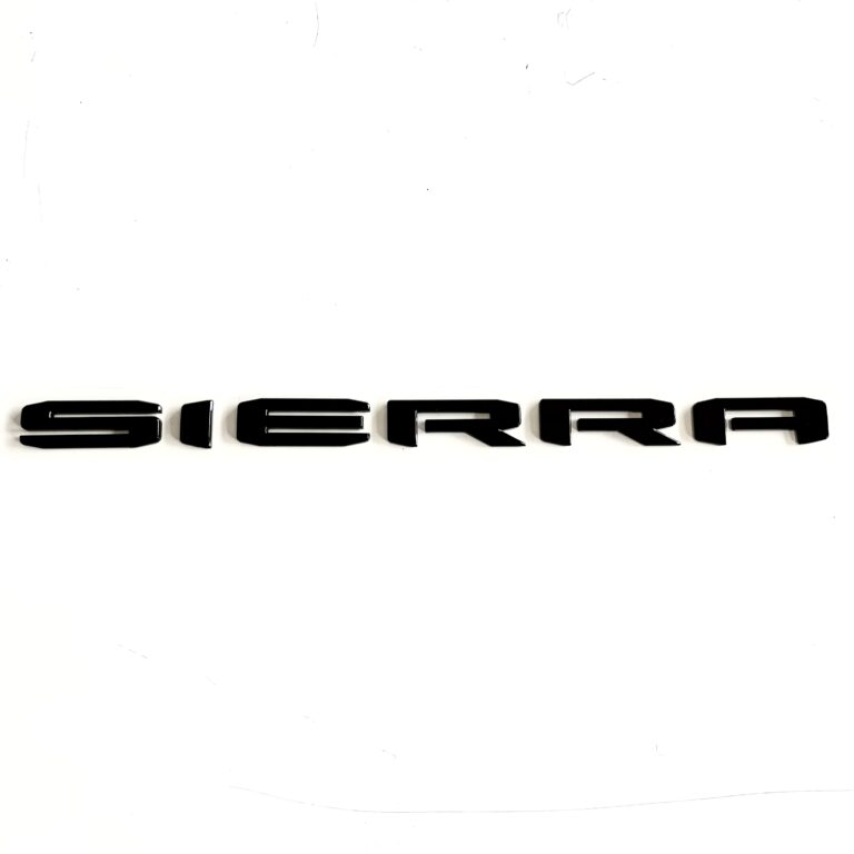 2018-24 GMC Sierra Nameplate Emblem, Gloss Black