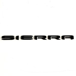 2018-24 GMC Sierra Nameplate Emblem, Gloss Black